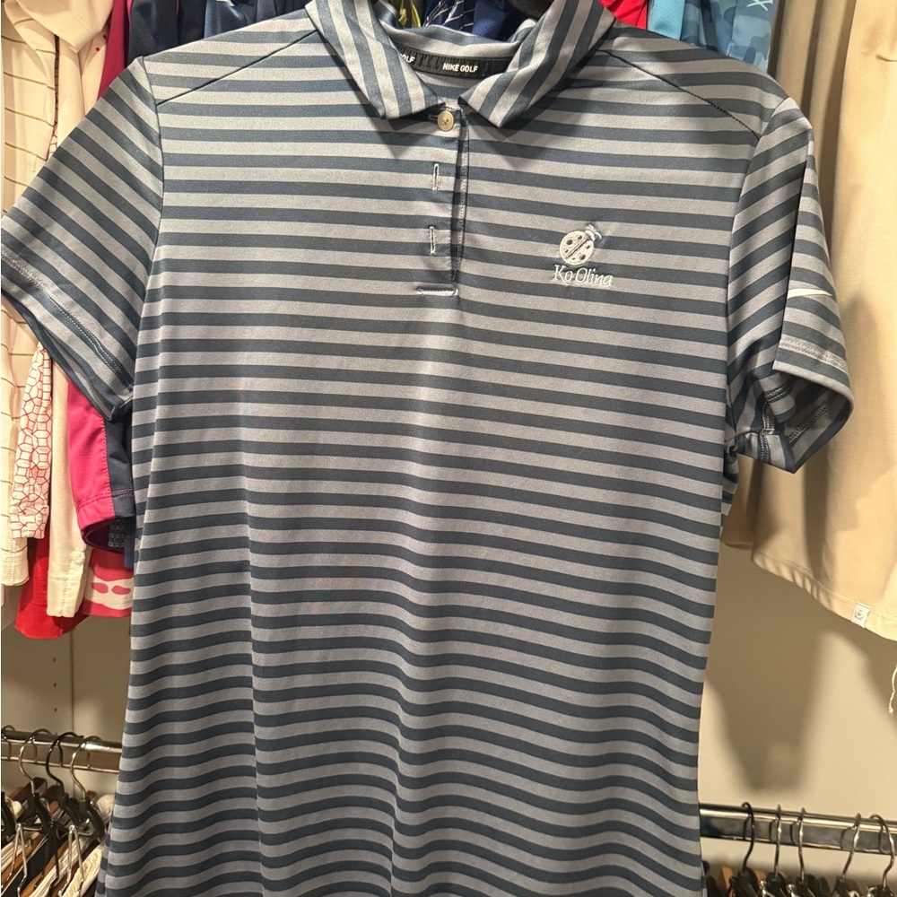 Nike Dri-FIT Gray Striped Shirt